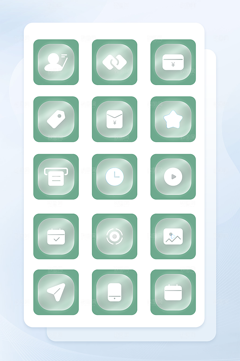 扁平程序应用app图标