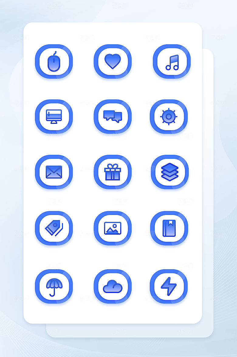扁平程序应用app图标