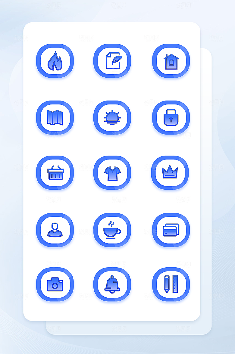 扁平程序应用app图标