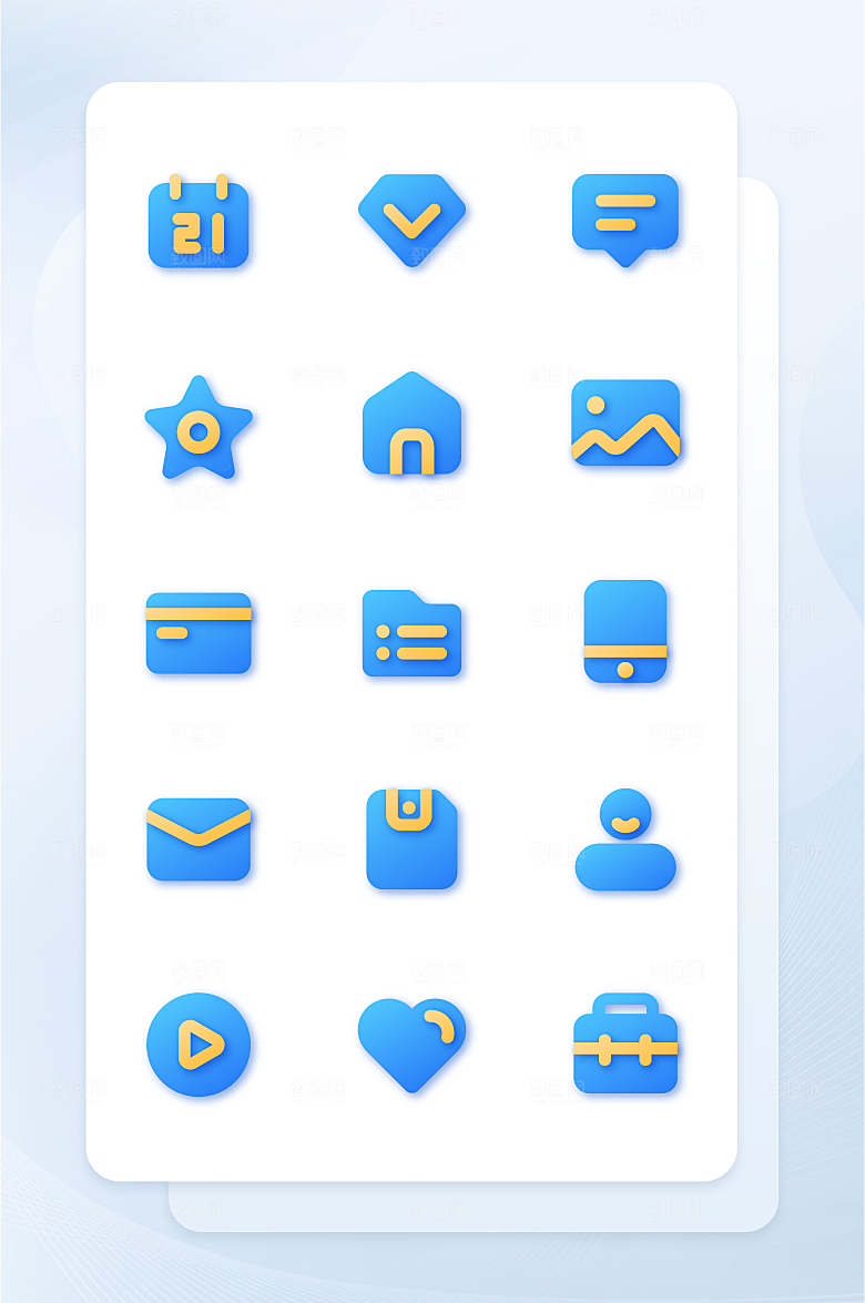 扁平程序应用app图标
