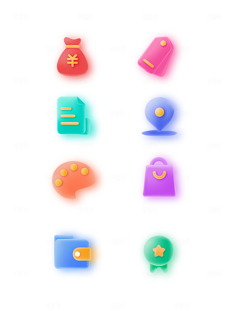 扁平程序应用app图标
