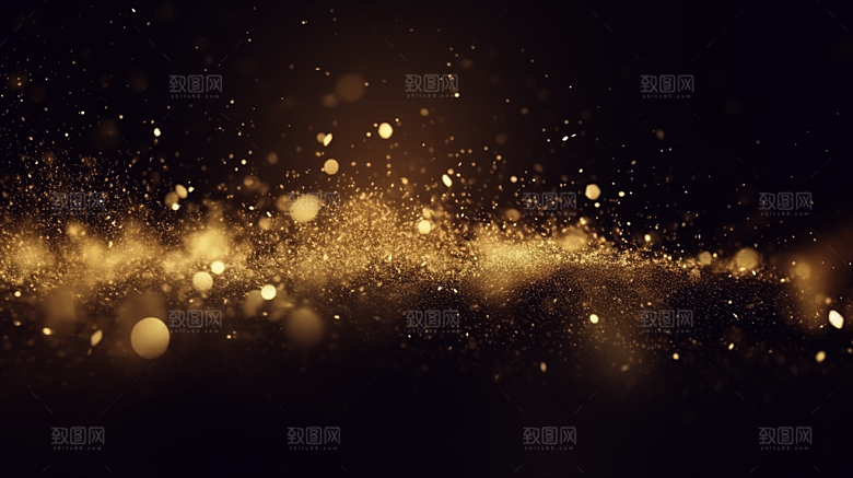 金色星光颗粒背景