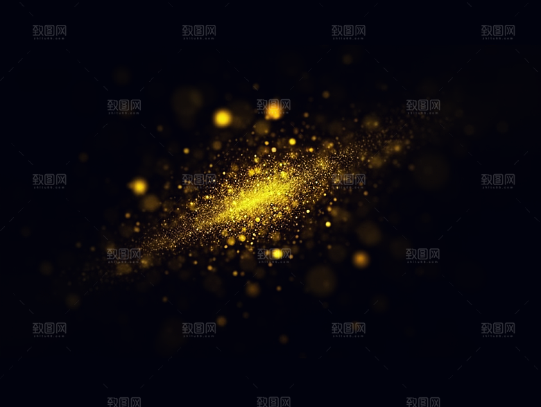 金色星光颗粒背景