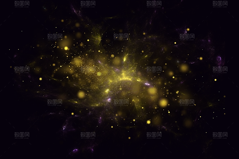 金色星光颗粒背景