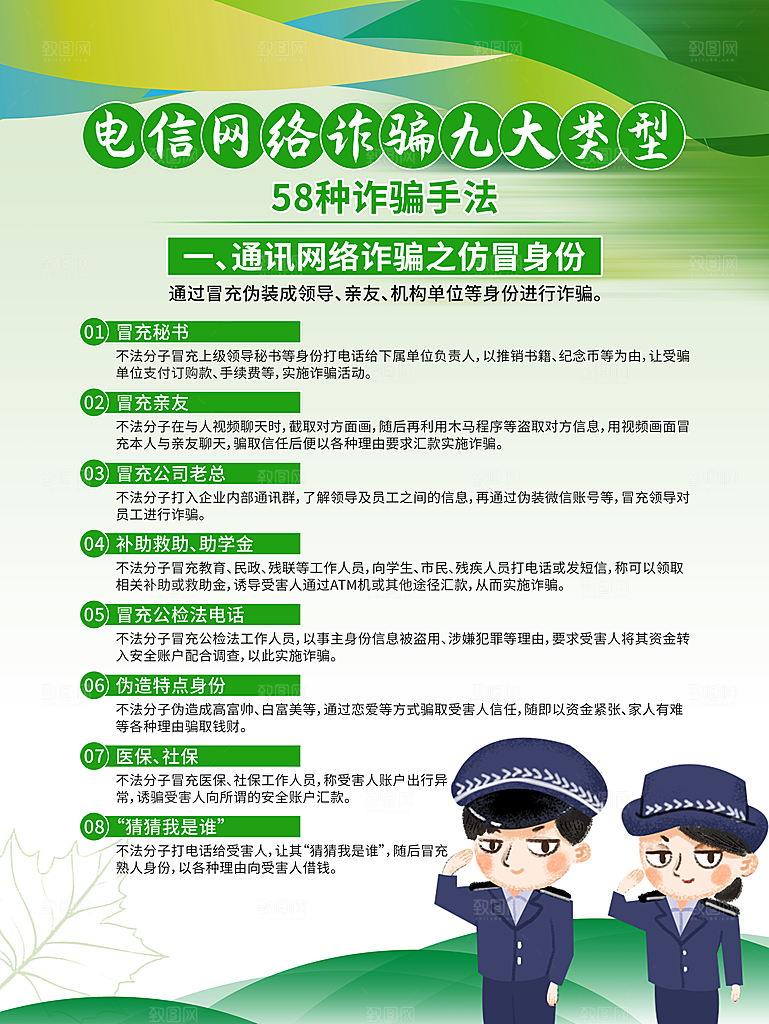 预防电信网络诈骗海报