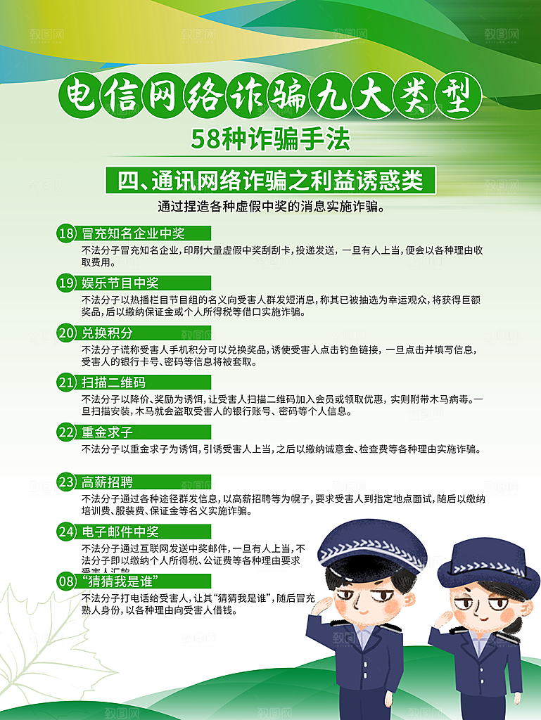 预防电信网络诈骗海报