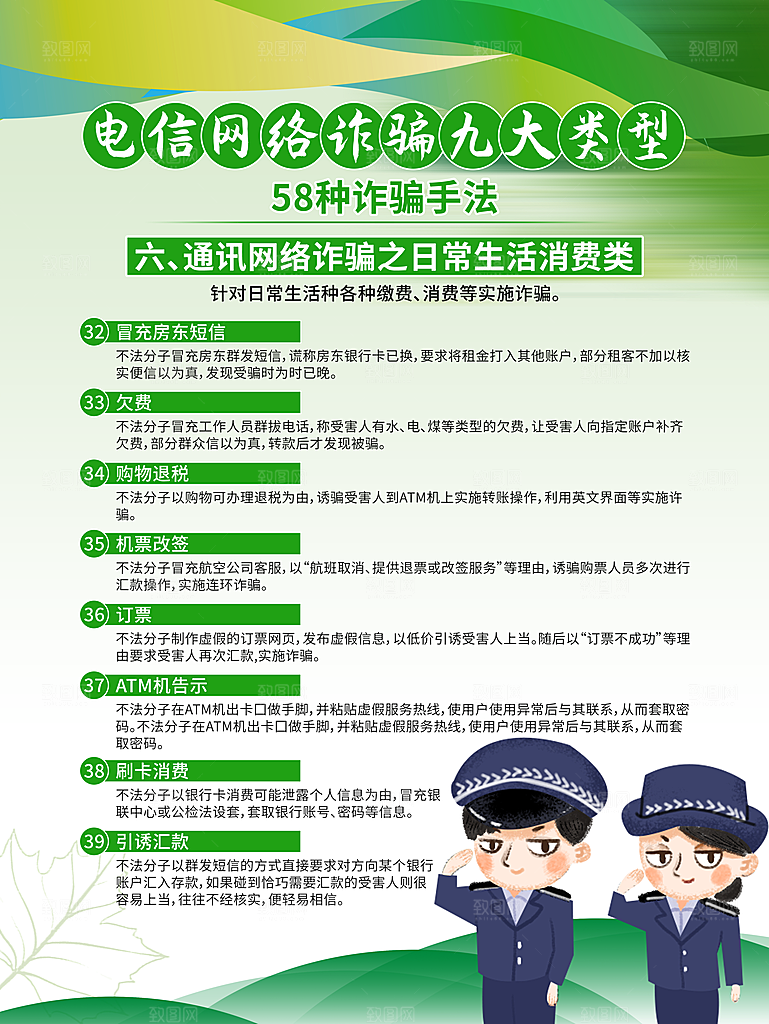 预防电信网络诈骗海报