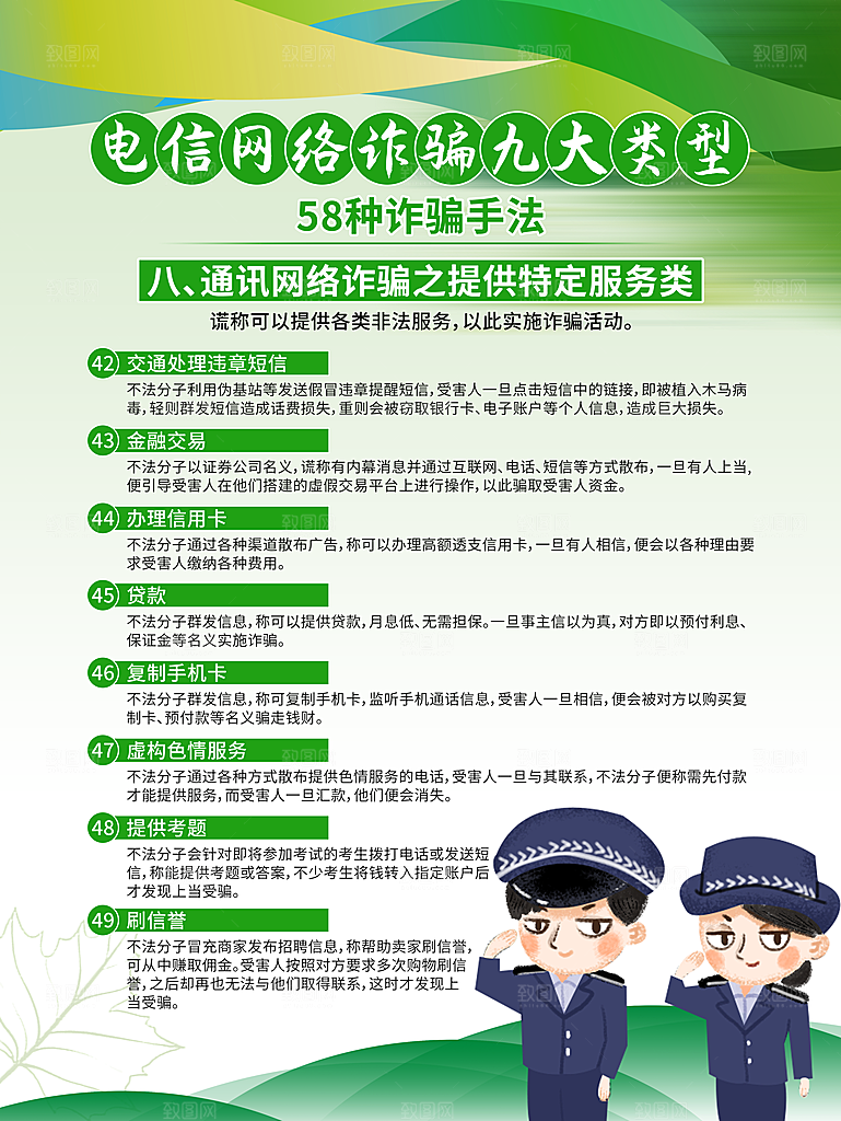 预防电信网络诈骗海报