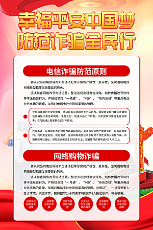 预防电信网络诈骗海报