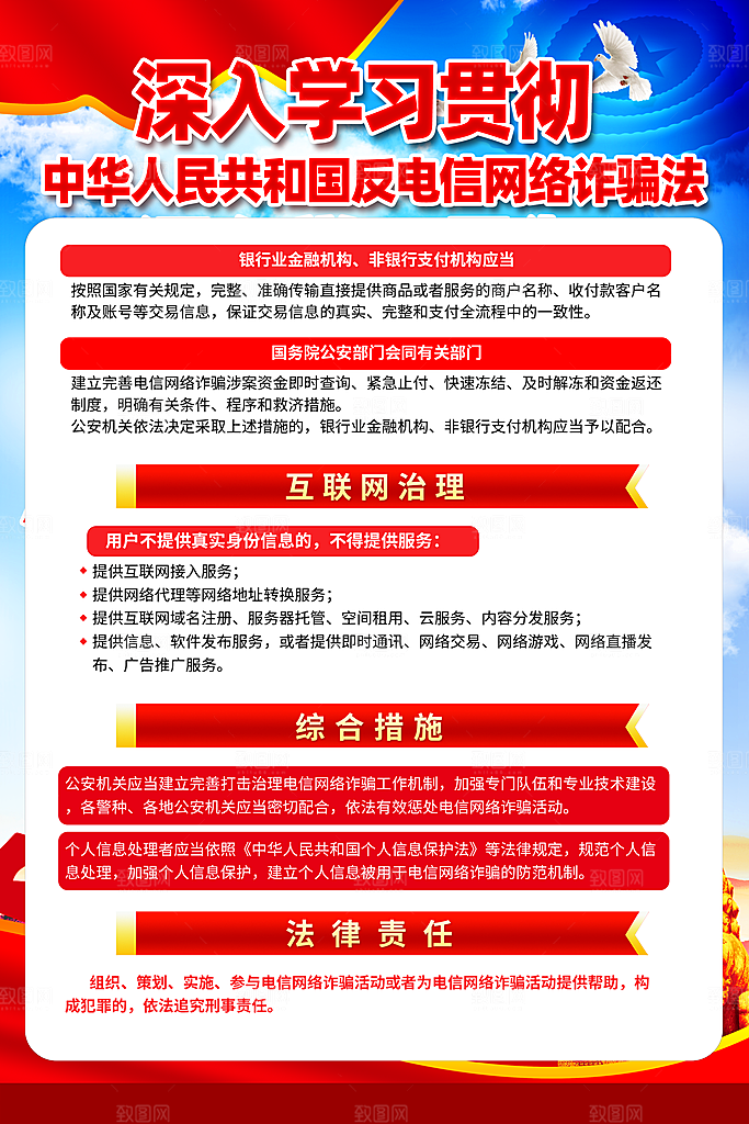 预防电信网络诈骗海报