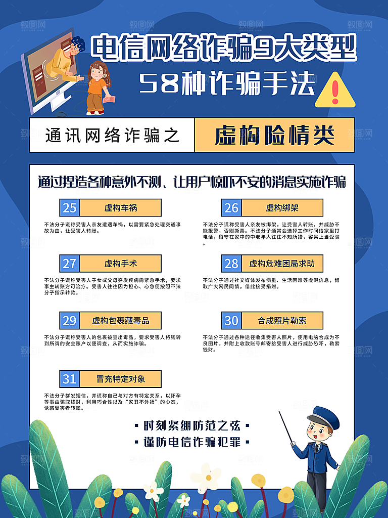 预防电信网络诈骗海报