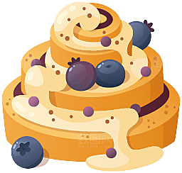 蛋糕甜点插图素材