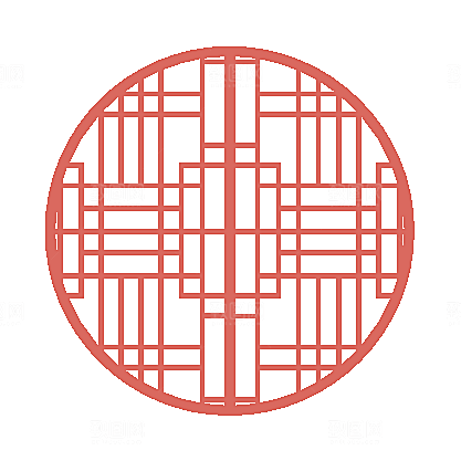 中式窗格图案素材