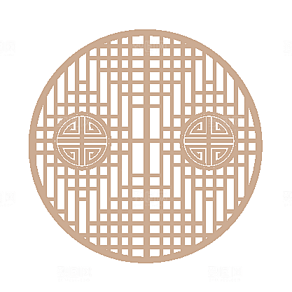 中式窗格图案素材