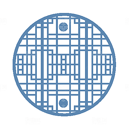 中式窗格图案素材
