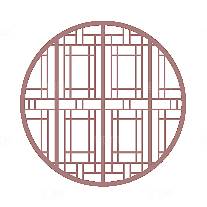中式窗格图案素材