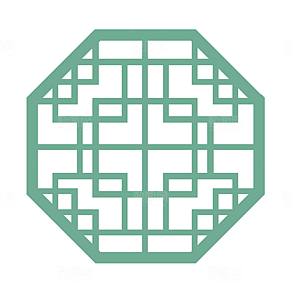 中式窗格图案素材