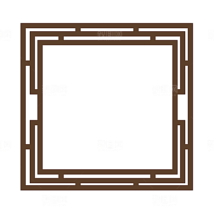 中式窗格图案素材