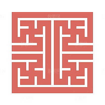 中式窗格图案素材
