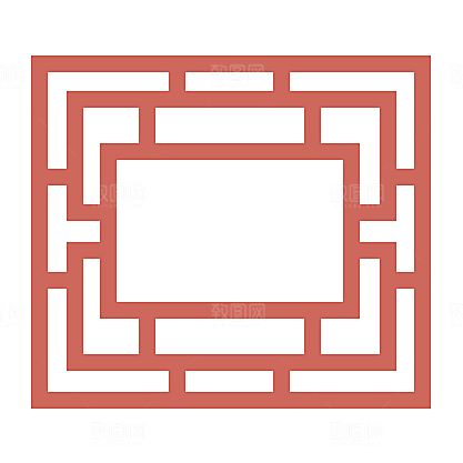 中式窗格图案素材