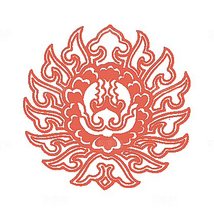 中式窗格图案素材