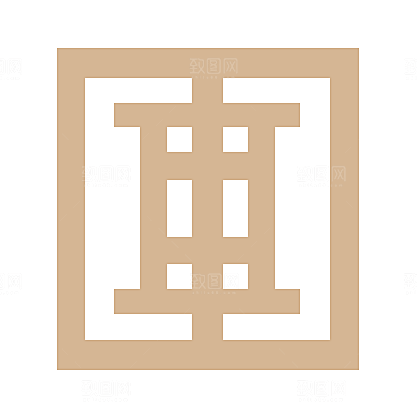 中式窗格图案素材