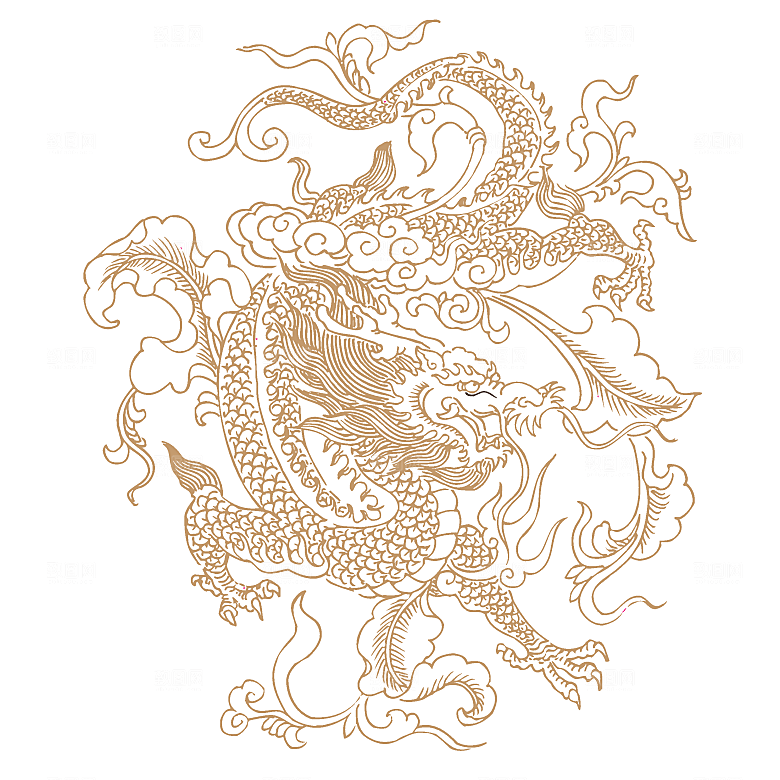 中式龙凤图案素材