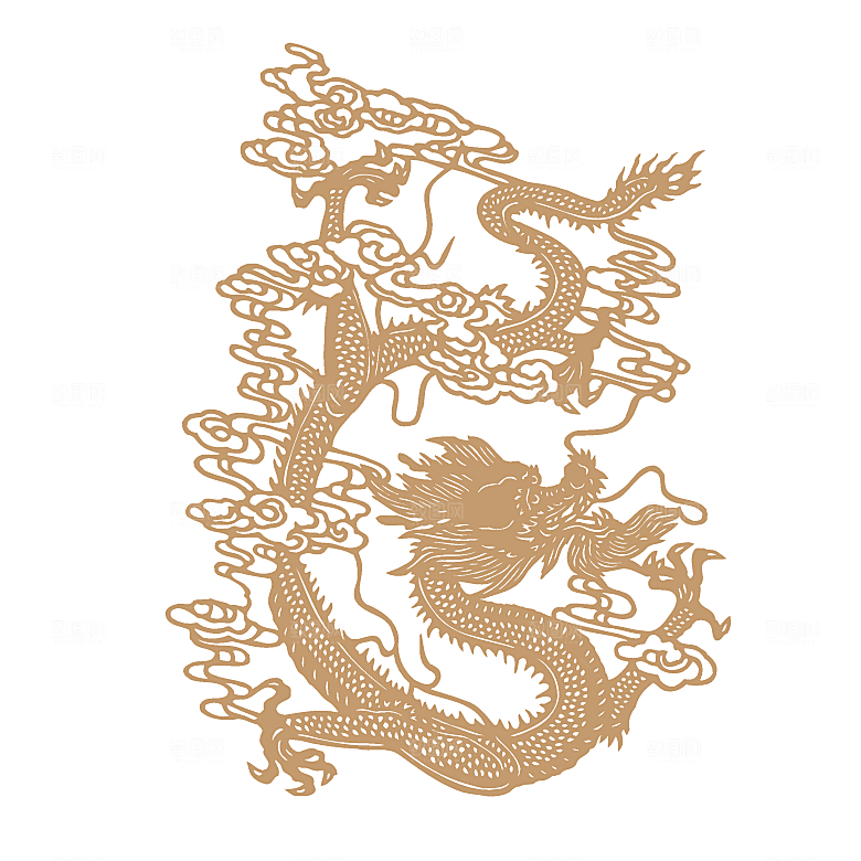 中式龙凤图案素材