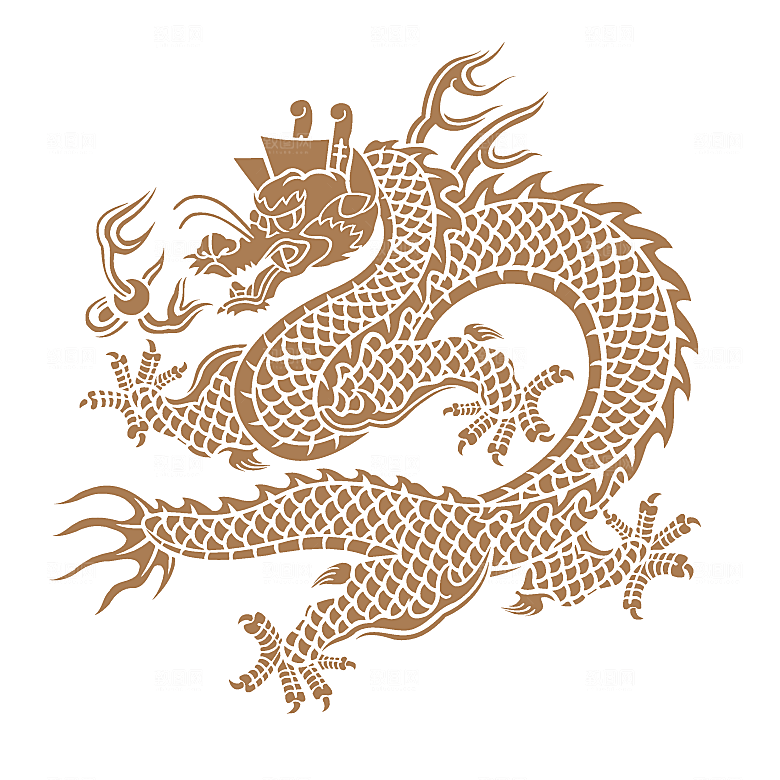 中式龙凤图案素材