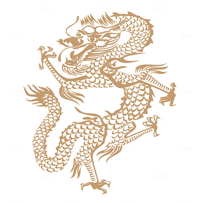 中式龙凤图案素材
