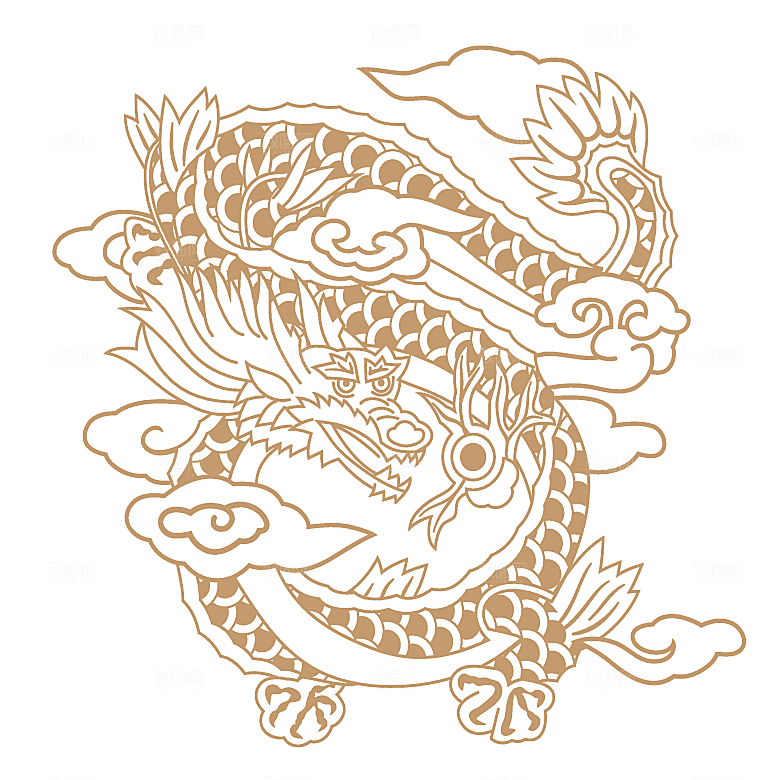 中式龙凤图案素材