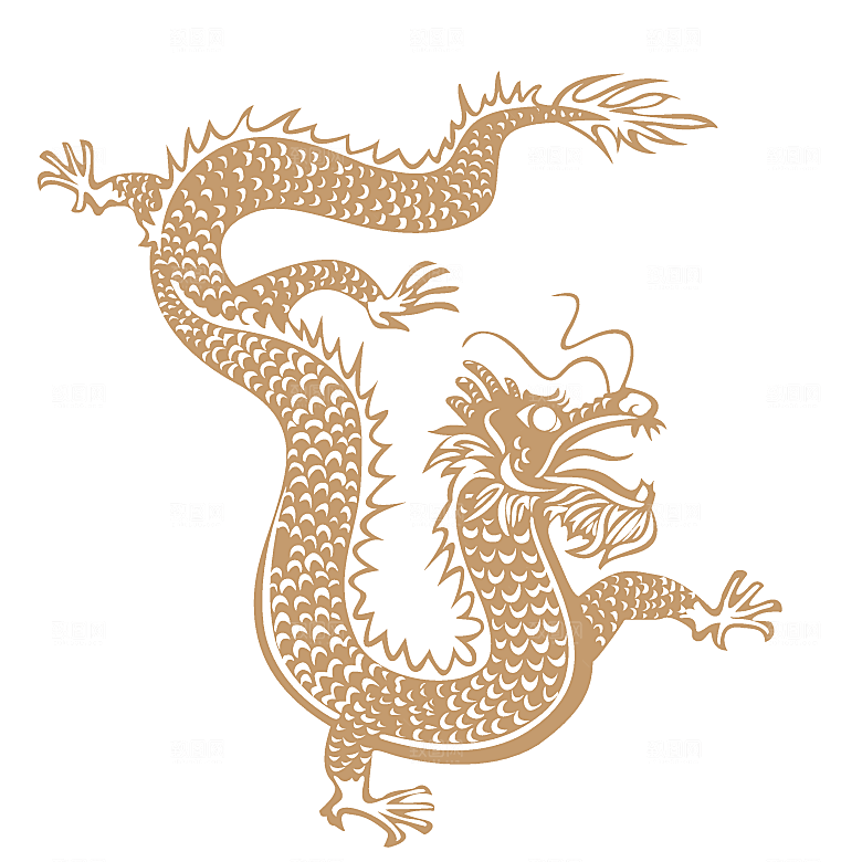中式龙凤图案素材