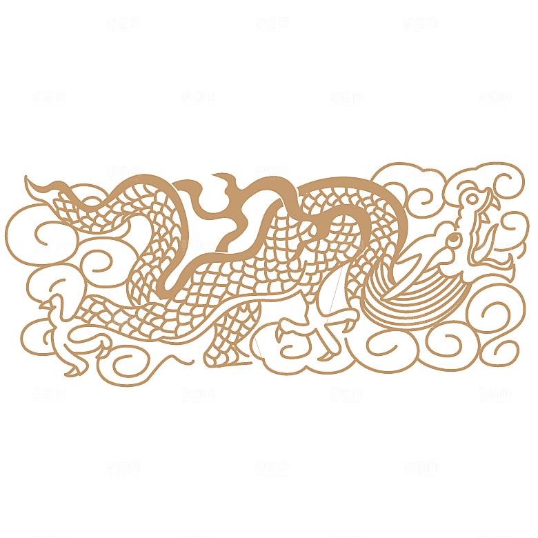 中式龙凤图案素材