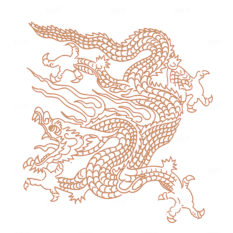中式龙凤图案素材