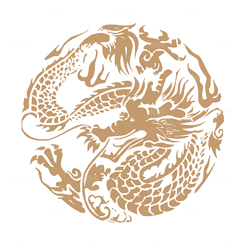 中式龙凤图案素材