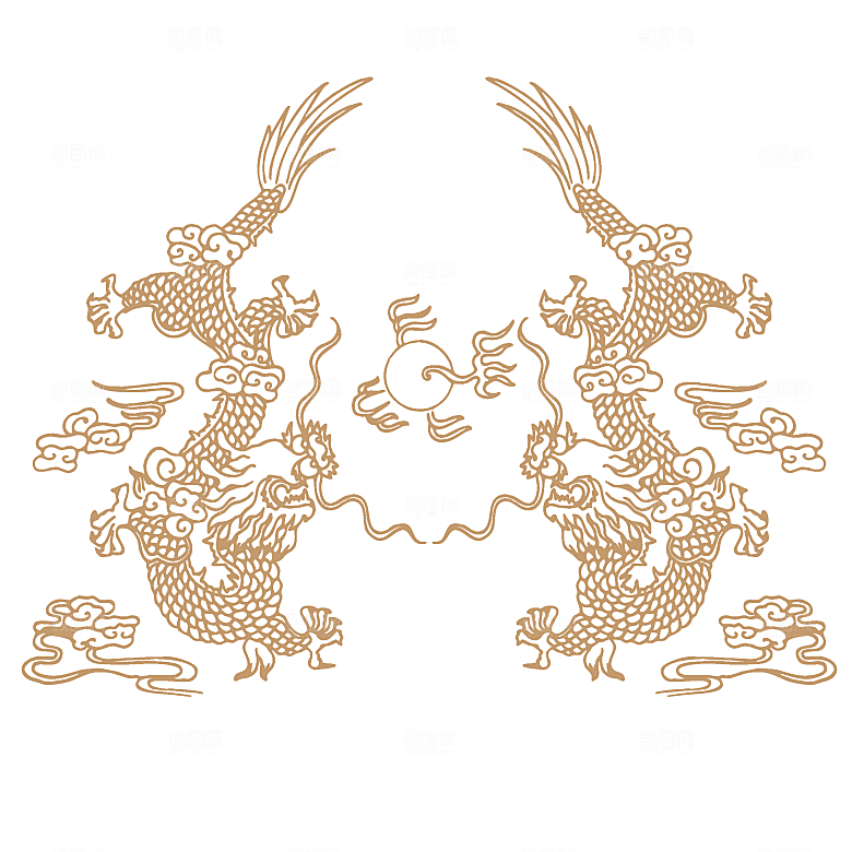 中式龙凤图案素材