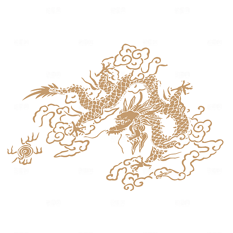 中式龙凤图案素材