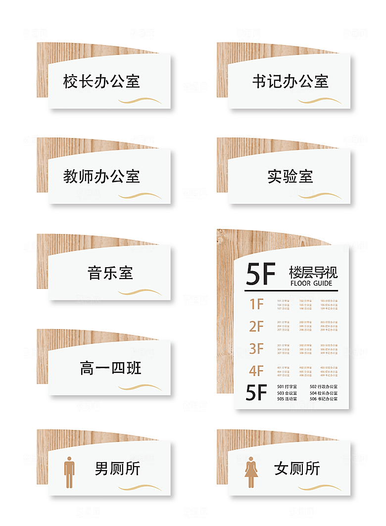 导视门牌标识模板