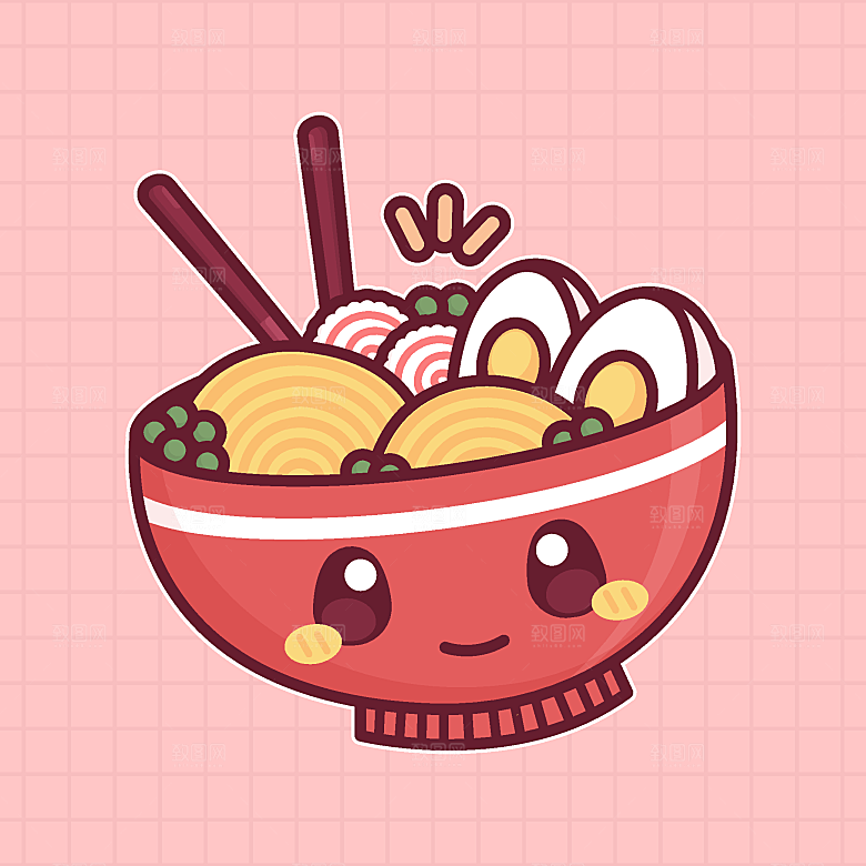 食物料理矢量插图