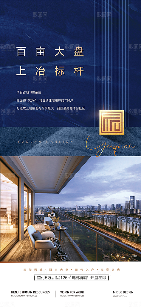 地产价值点系列单图海报