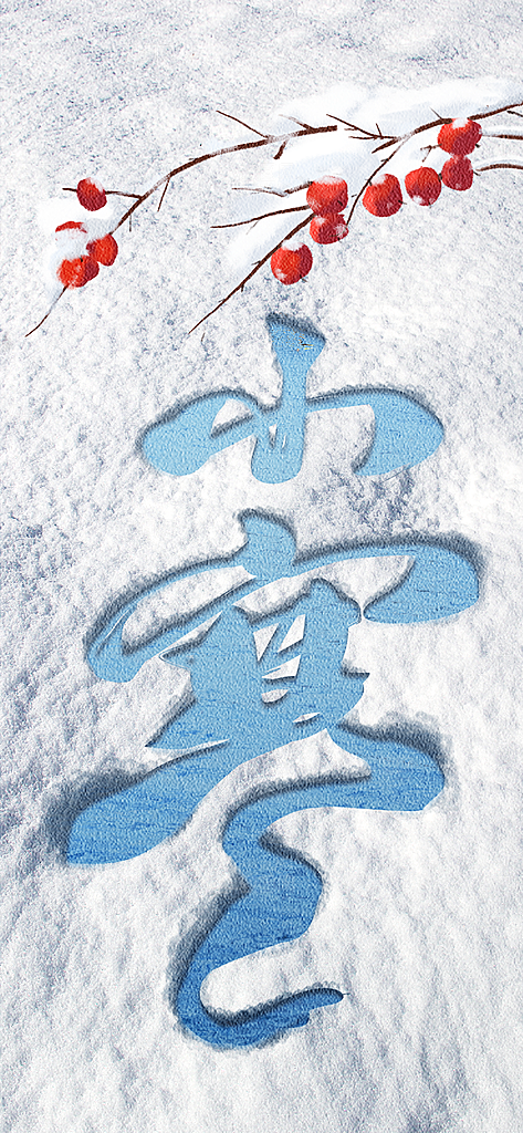 小寒海报传统节气