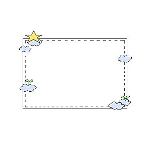 可爱卡通免抠边框