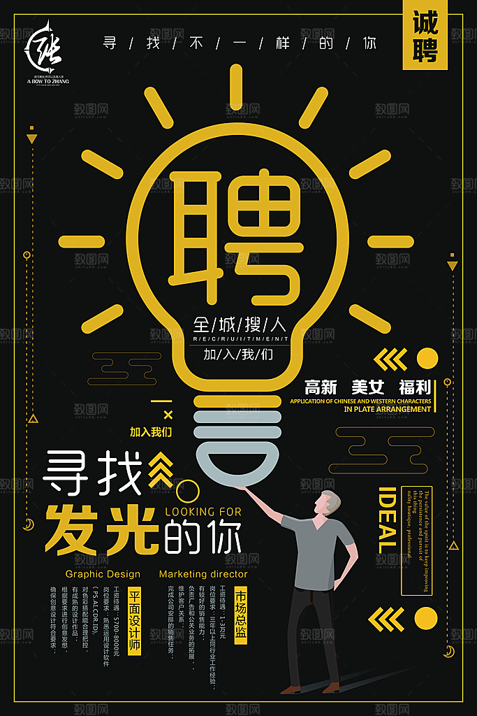 招聘招人宣传海报