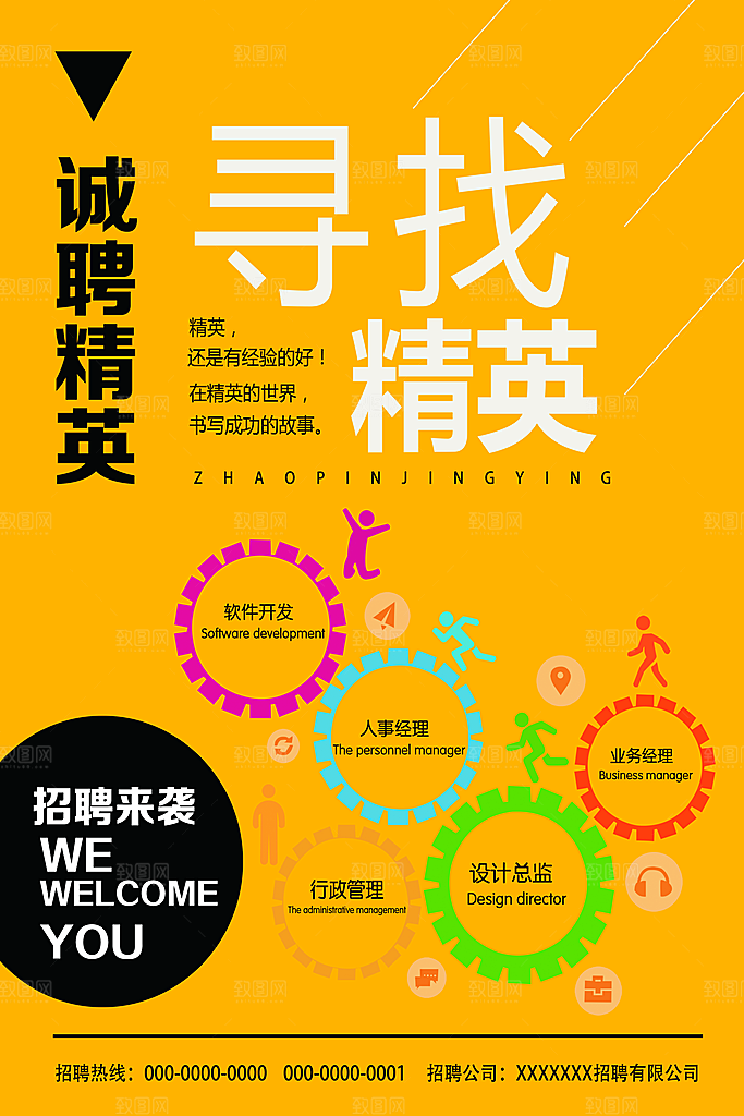 招聘招人宣传海报