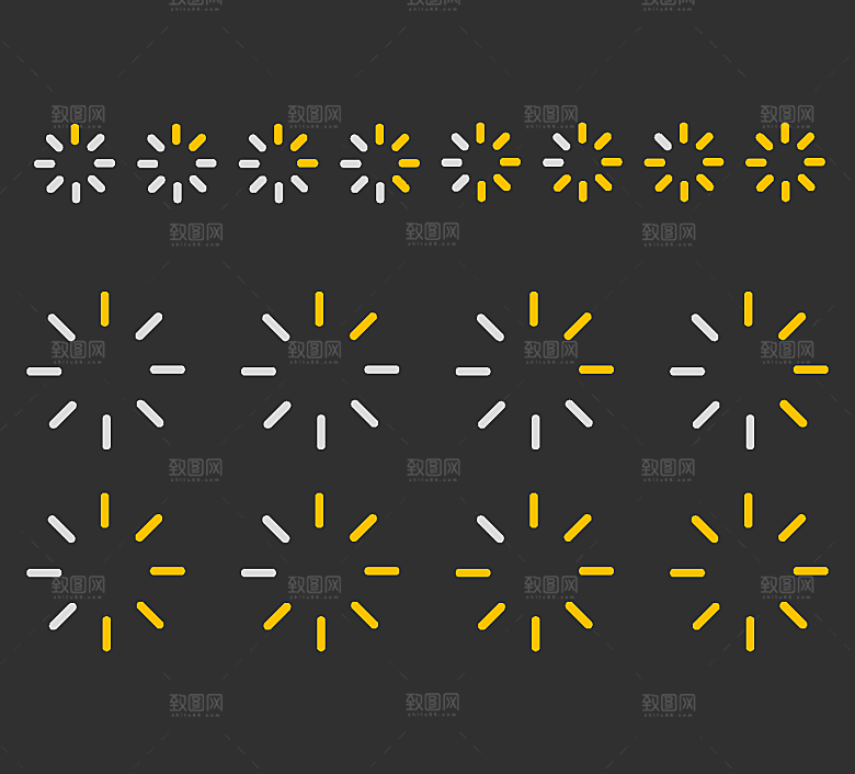 载入动画款式矢量元素