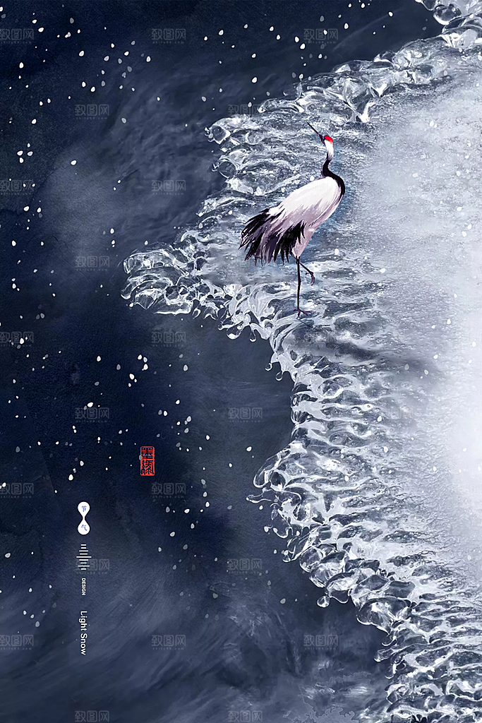二十四节气小雪海报