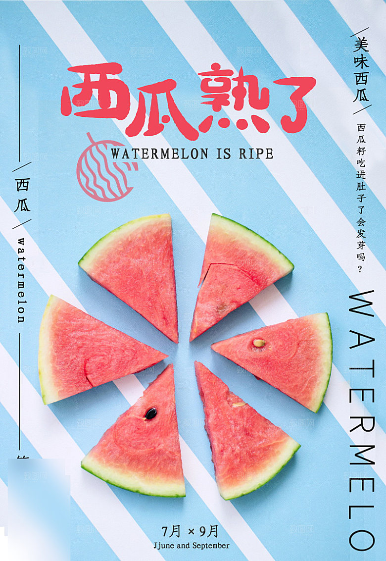美食水果促销海报