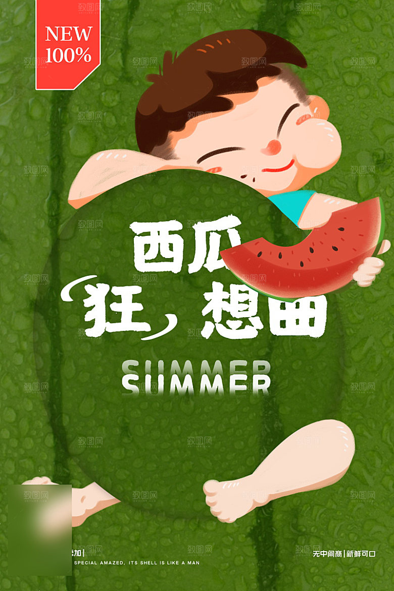 美食水果促销海报