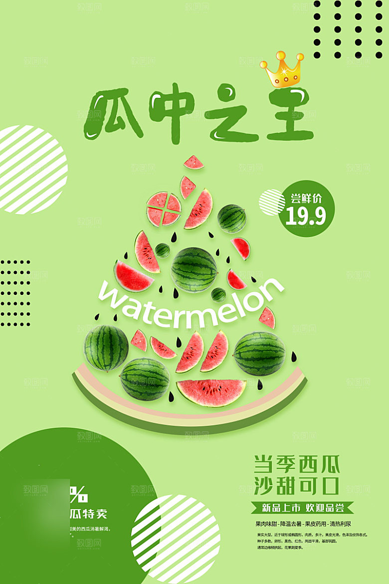 美食水果促销海报