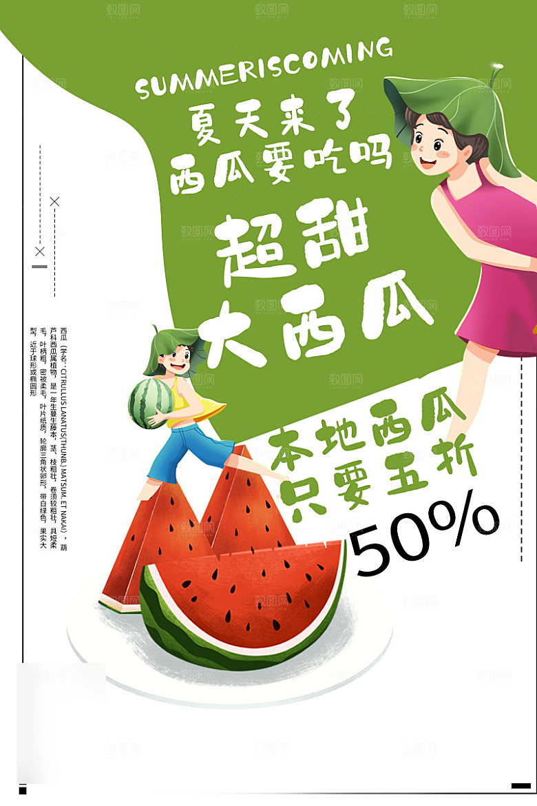 美食水果促销海报
